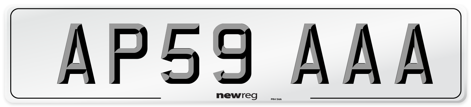AP59 AAA Number Plate from New Reg
